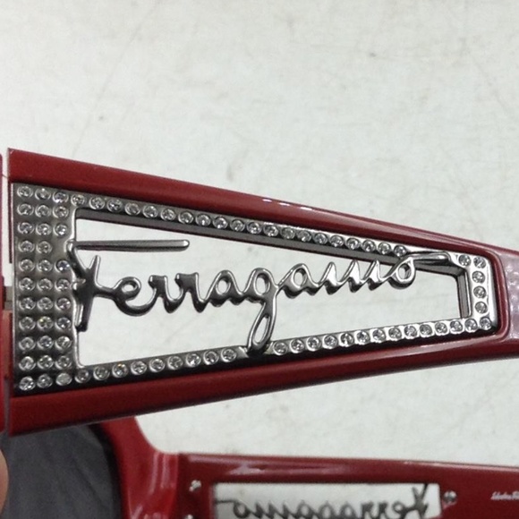 Salvatore Ferragamo red sunglasses with case main image 6